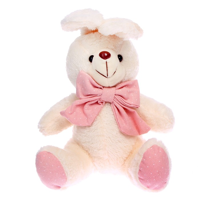фото Мягкая игрушка «кролик с бантом», 20 см, цвета микс nobrand