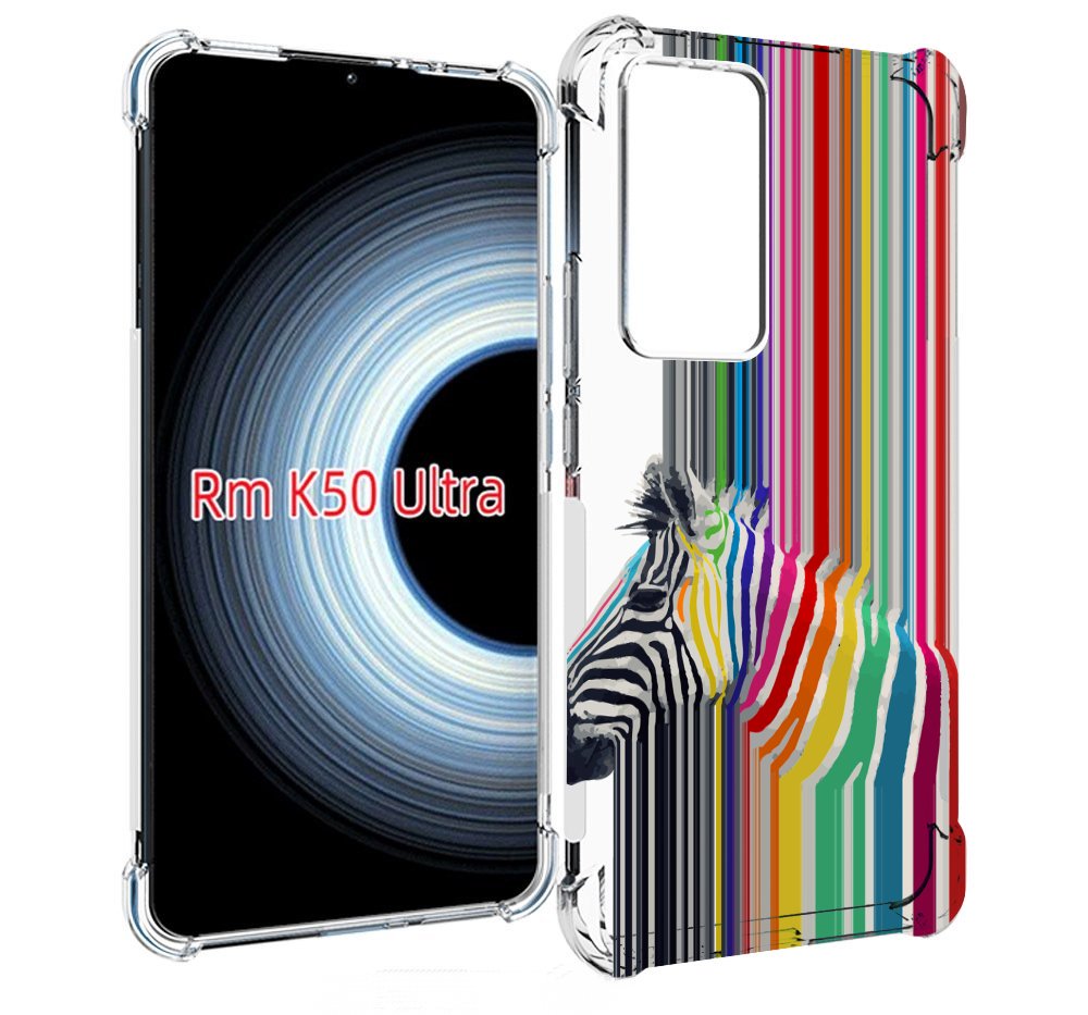 

Чехол MyPads радужная зебра для Xiaomi 12T / Redmi K50 Ultra, Прозрачный, Tocco