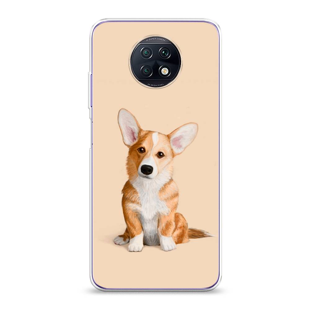 

Чехол на Xiaomi Redmi Note 9T "Грустный Корги", Коричневый;бежевый, 39650-1