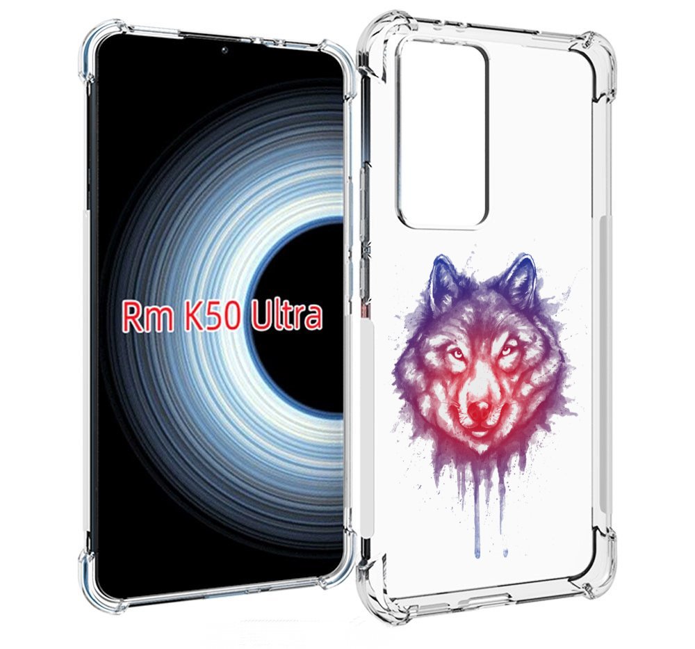 

Чехол MyPads пушистый волк для Xiaomi 12T / Redmi K50 Ultra, Прозрачный, Tocco