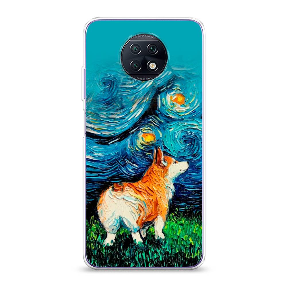 

Чехол на Xiaomi Redmi Note 9T "Корги звёздная ночь", Коричневый;белый;зеленый, 39650-1