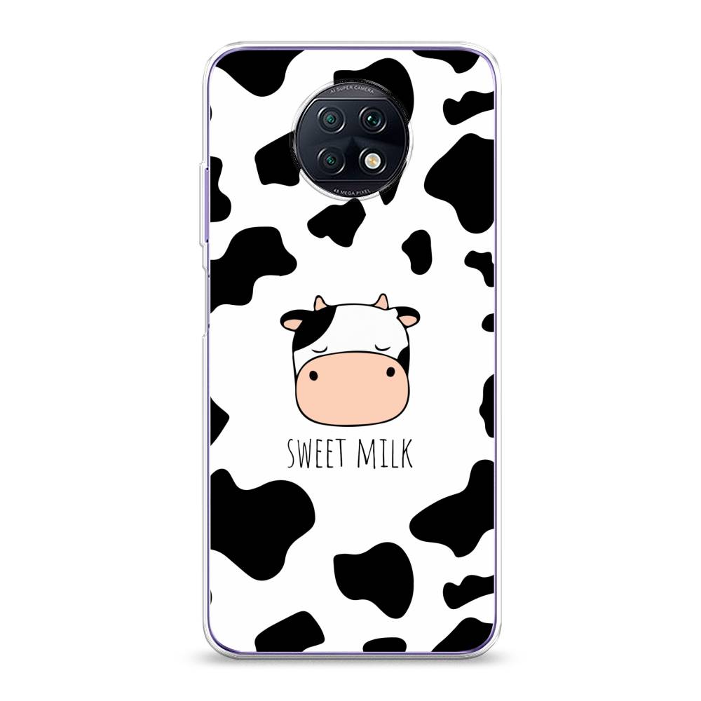 

Чехол на Xiaomi Redmi Note 9T "Sweet milk", Розовый;белый;черный, 39650-1