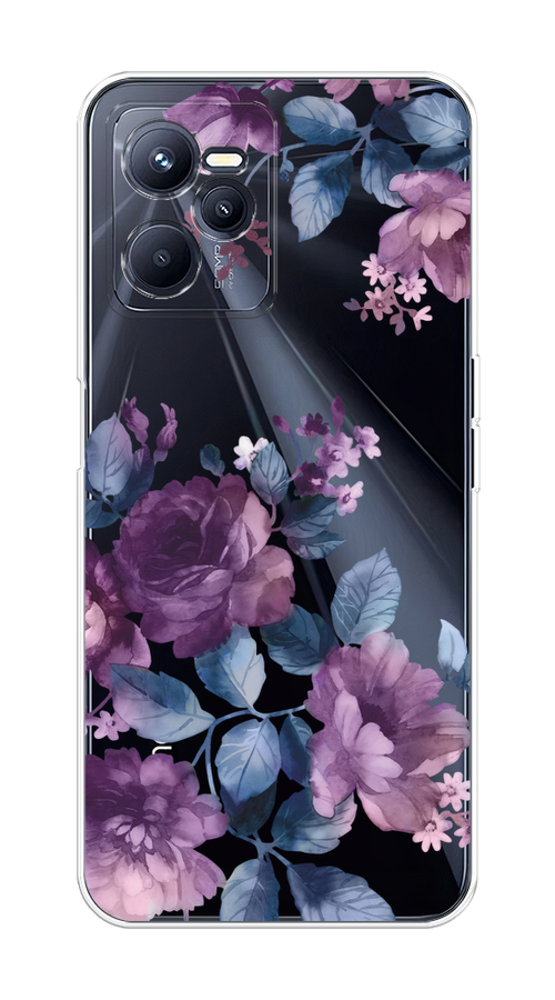 

Чехол на Realme C35 "Purple Blossoms", Синий;фиолетовый, 259250-1