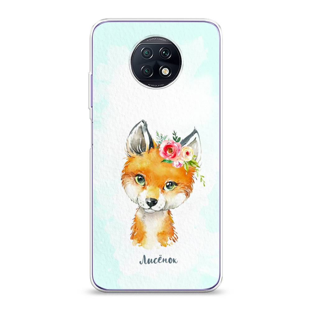 

Чехол на Xiaomi Redmi Note 9T "Мой лисёнок", Голубой;оранжевый, 39650-1