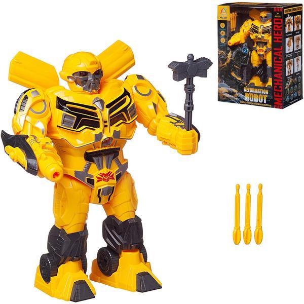 Робот-трансформер Junfa Deformation Robot, желтый, свет, звук WB-02420-TN