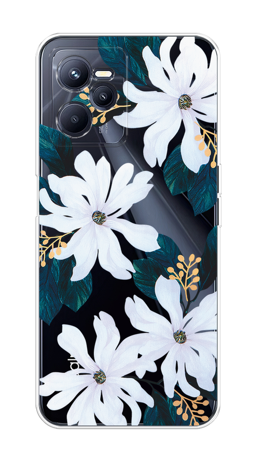 

Чехол на Realme C35 "Delilah Flower", Зеленый;белый, 259250-1