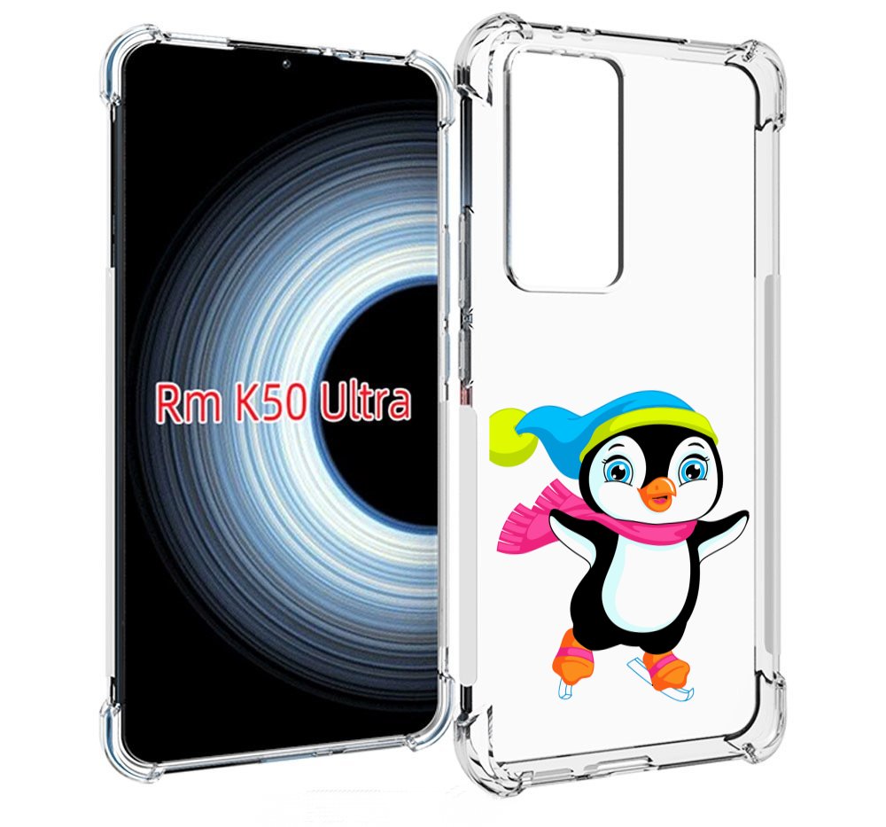 

Чехол MyPads пингвин на коньках для Xiaomi 12T / Redmi K50 Ultra, Прозрачный, Tocco