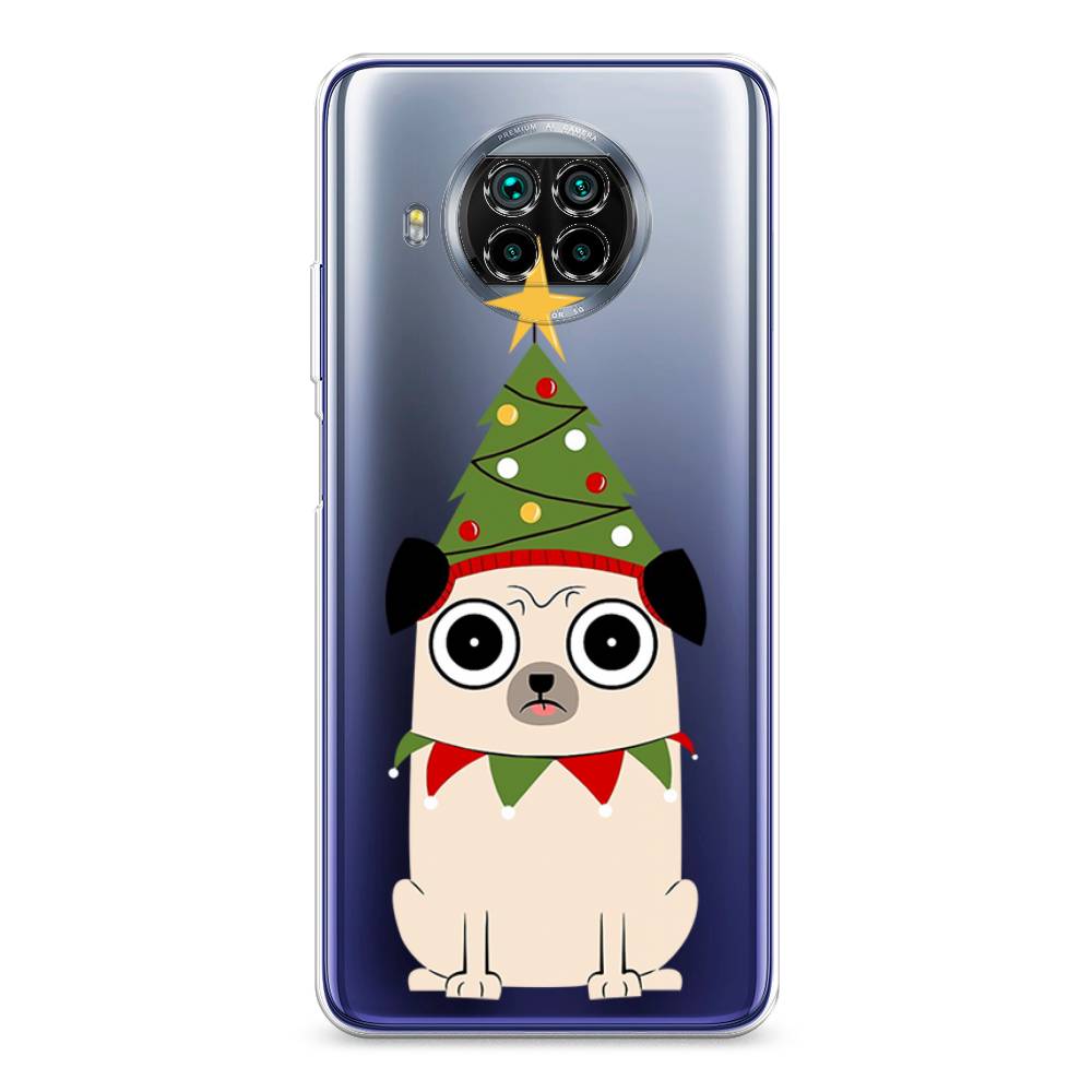 

Чехол на Xiaomi Mi 10T Lite "Собачка с ёлочкой", Бежевый;красный;зеленый, 39150-1
