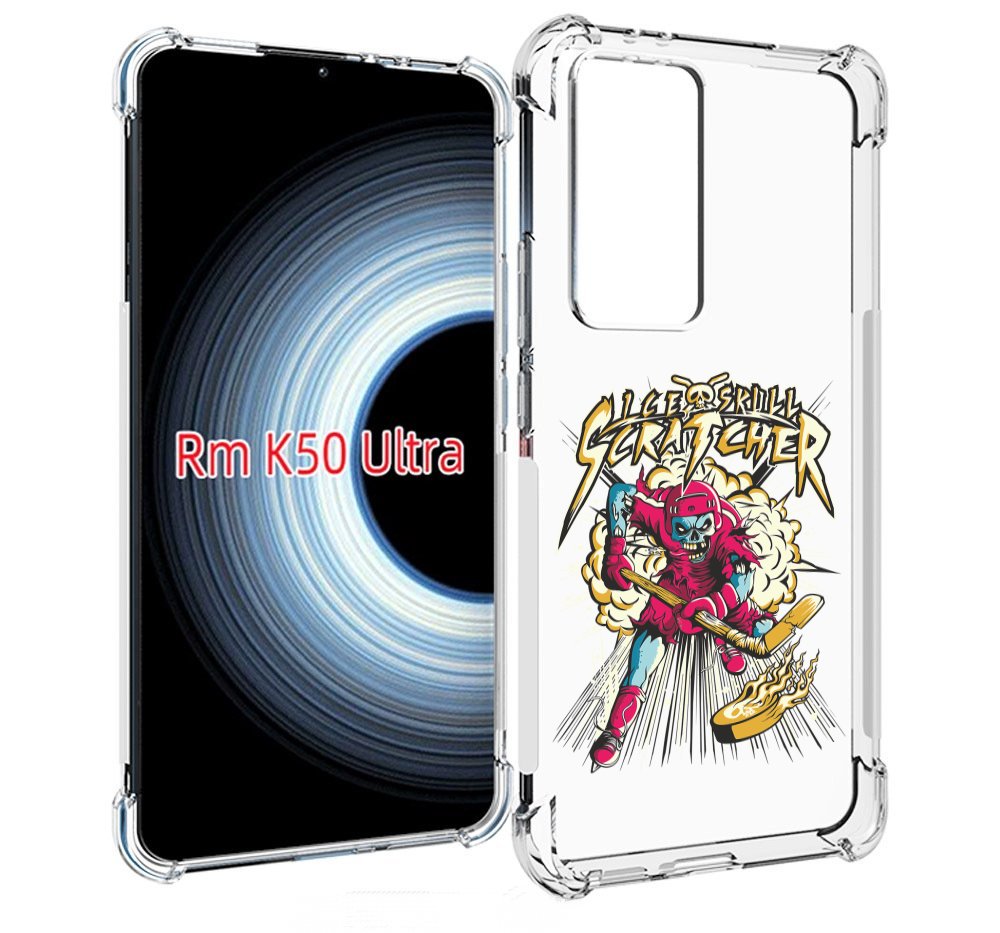 

Чехол MyPads нарисованный скелет хоккеист для Xiaomi 12T / Redmi K50 Ultra, Прозрачный, Tocco