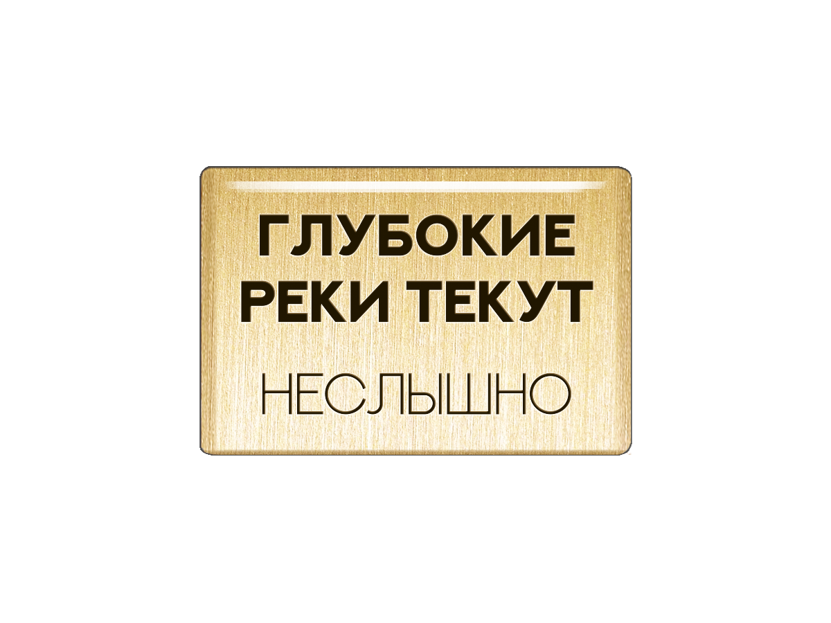 

Магнит Глубокие реки текут неслышно, Т18.176.02.00