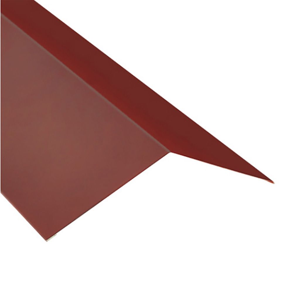 Конек оцинкованный 150х150мм длина 1.25м толщина 0.45мм цвет Красный (6 шт) малина конек горбунок