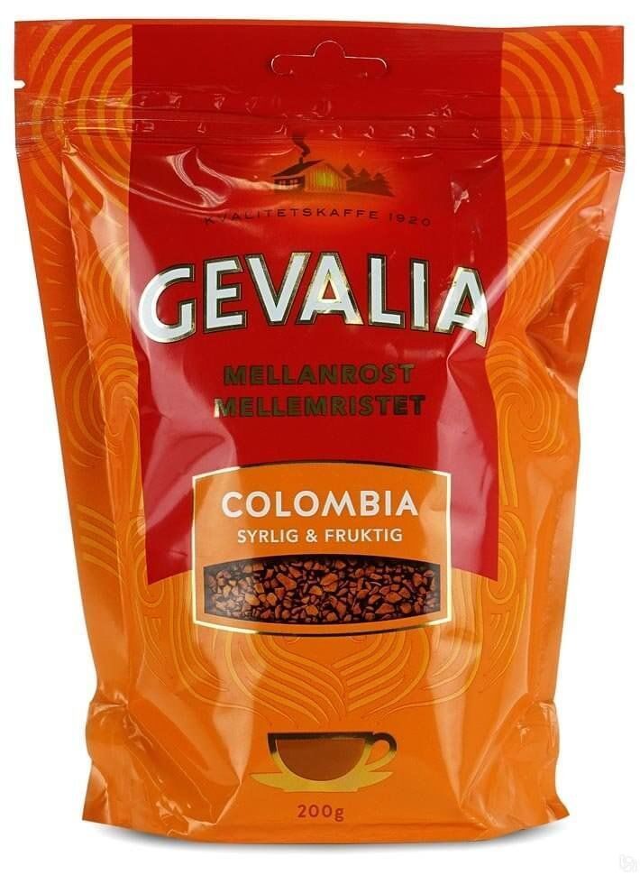 Кофе растворимый Gevalia Mellanrost Colombia, 200 г