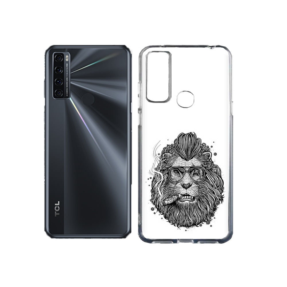 

Чехол MyPads Tocco для TCL 20L курящий лев, Прозрачный, Tocco