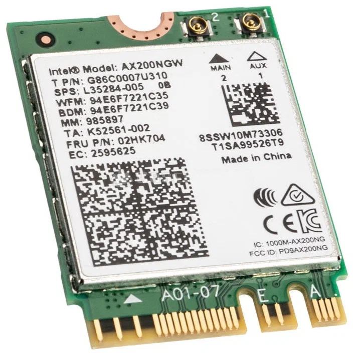 

Сетевая карта Intel AX200 (AX200.NGWG), AX200
