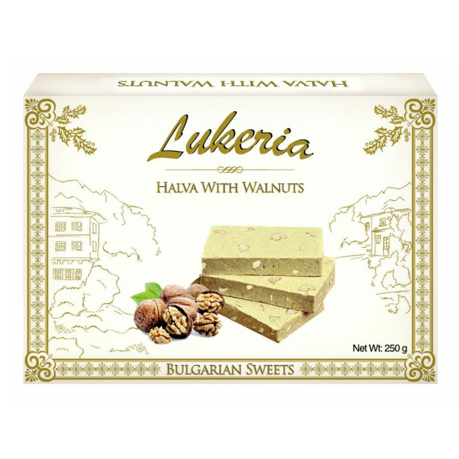 

Халва Lukeria тахинная с грецким орехом 250 г