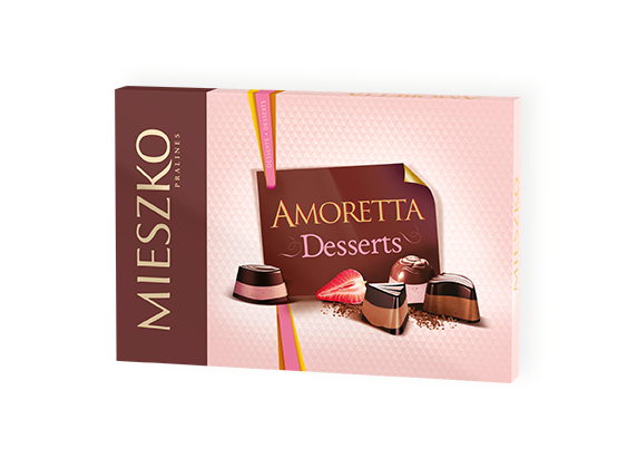 Конфеты шоколадные Mieszko Amoretta Desserts 137 г