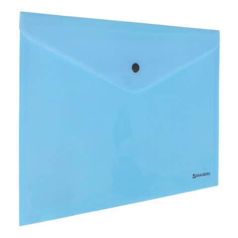 

Папка-конверт с кнопкой Brauberg 270474, 10 штук, Прозрачный