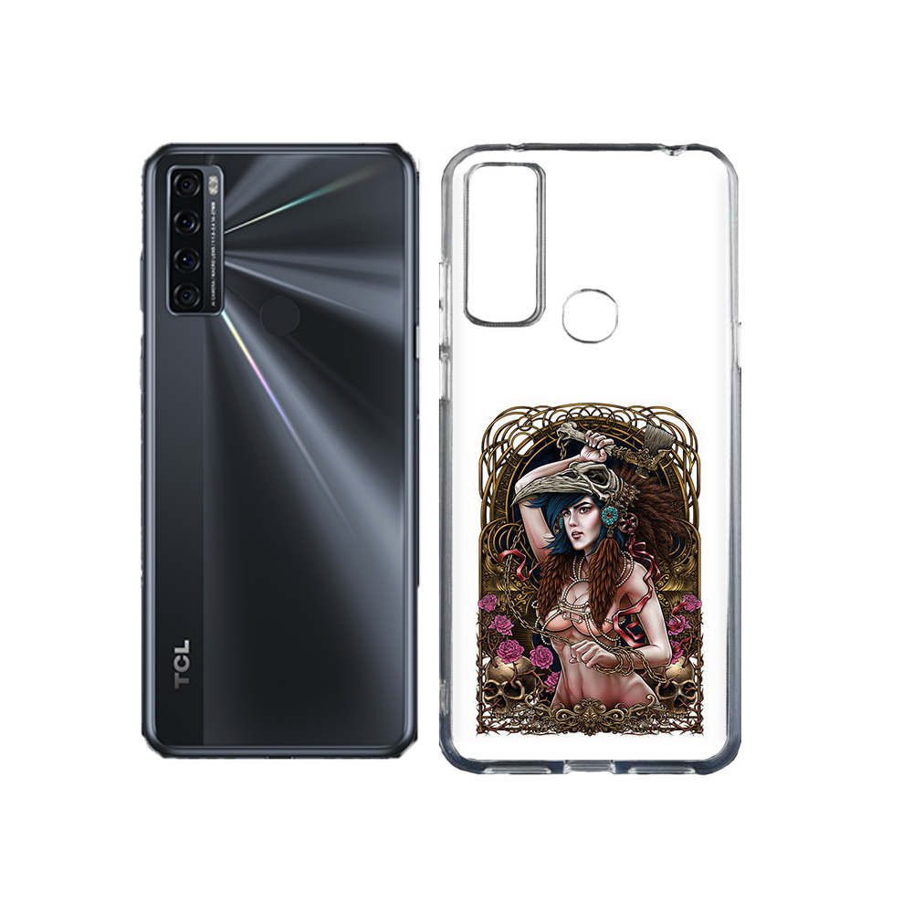 

Чехол MyPads Tocco для TCL 20L красивая девушка рисунок, Прозрачный, Tocco