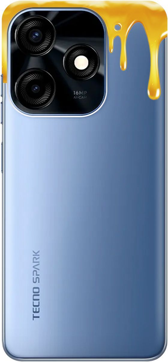 

Силиконовый чехол на Tecno Spark 10C "Honey" прозрачный, Прозрачный;желтый, 159586