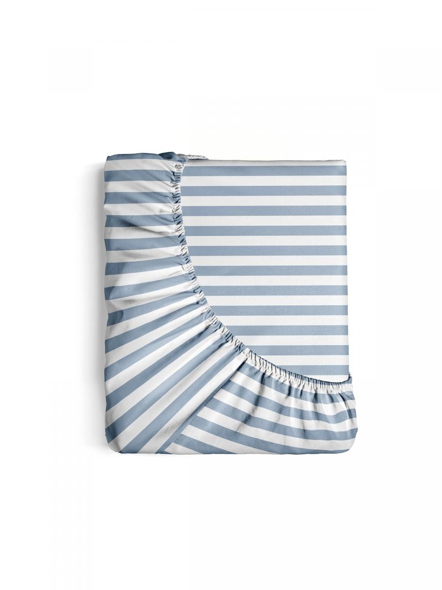 

Простыня на резинке Urban Family "Деним полоса" 70471-3 Перкаль 180х200х20