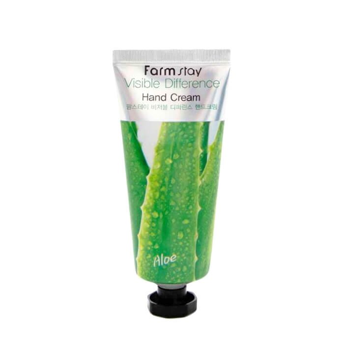 Крем для рук FarmStay Visible Difference Hand Cream Aloe Vera с экстрактом алоэ, 100 мл edwin jagger крем для бритья aloe vera 75