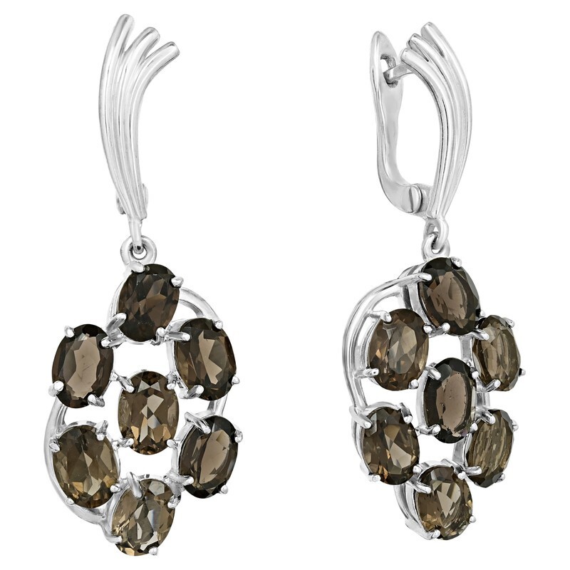 

Серьги из серебра с раухтопазомом LAZURIT-ONLINE 7824AG, 7824AG