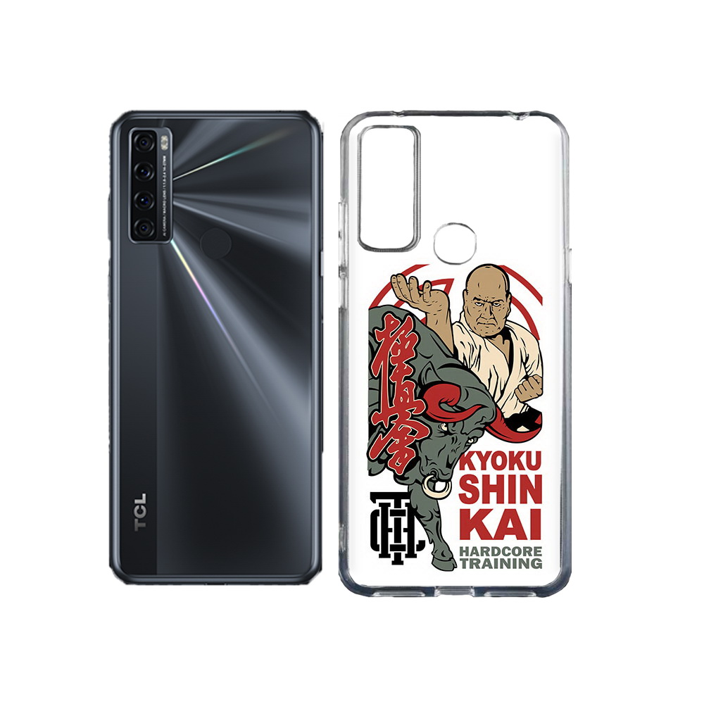 

Чехол MyPads Tocco для TCL 20L единоборства рисунок, Прозрачный, Tocco