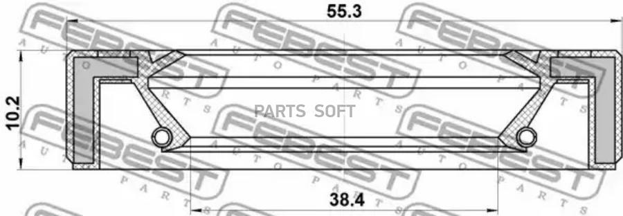 

95gay-40551014c_сальник привода38.4x55.3x10.2x14 ford mondeo iv 07-14