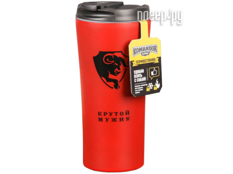 

Термокружка Командор Крутой мужик 450ml 3648726