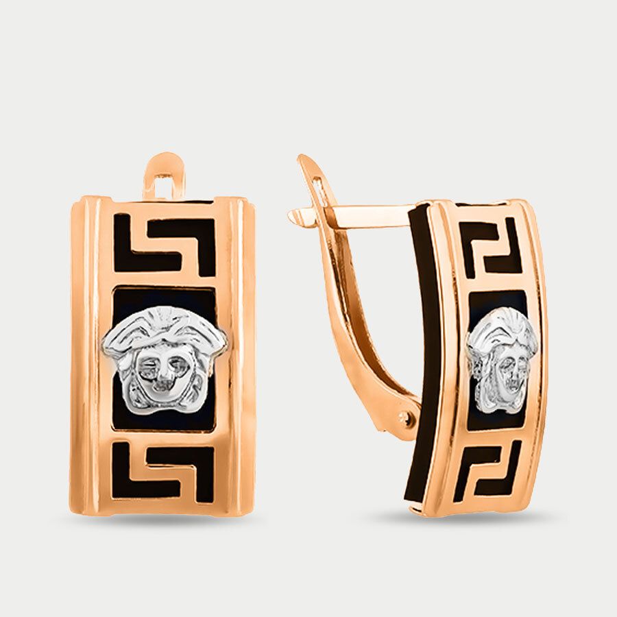 

Серьги из золота с каучуком GOLD CENTER 02334К, 02334К