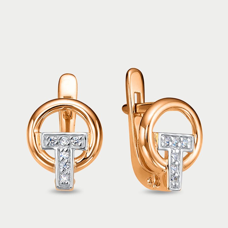 

Серьги из золота с фианитом GOLD CENTER 1204874, 1204874
