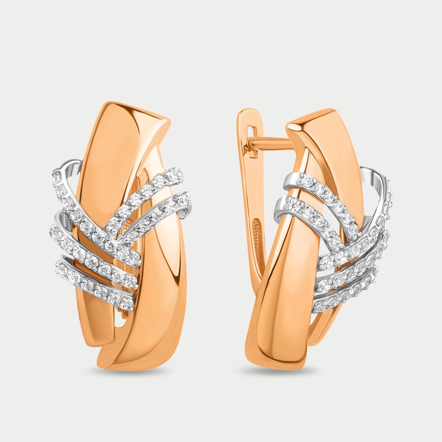 

Серьги из золота с фианитом GOLD CENTER 024242-1102, 024242-1102