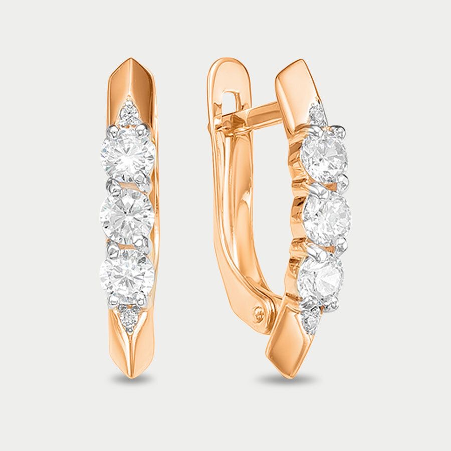 

Серьги из золота с фианитом GOLD CENTER 126079, 126079