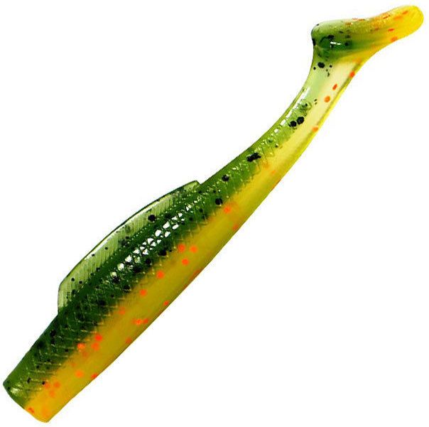 

Приманка силиконовая (мягкая) Виброхвост KOSADAKA WEEDLESS MINNOW (WM-065-BOT/2,6"/BOT), Зеленый