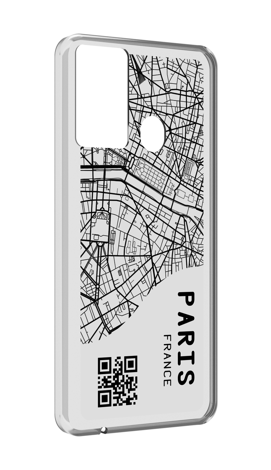 

Чехол MyPads схема-париж для Itel P37/Itel Vision 2S, Прозрачный, Tocco