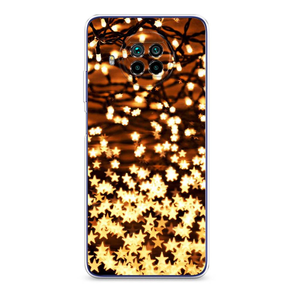 

Чехол на Xiaomi Mi 10T Lite "Новогодняя гирлянда", Золотистый, 39150-5
