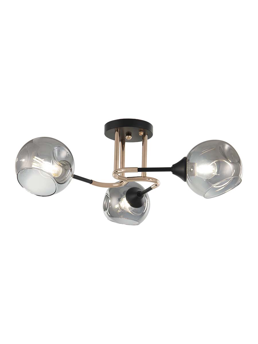 

Потолочная люстра Arte Perfetto Luce 3332.0259.3.FG.BK 3хE27х40W