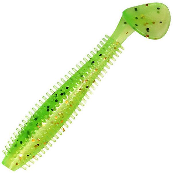 

Приманка силиконовая (мягкая) Виброхвост KOSADAKA SPIKEY SHAD (SSH-090-FTS/3,6"/FTS), Зеленый