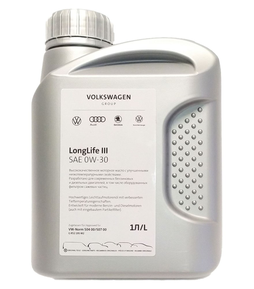 

Моторное масло VAG синтетическое longlife iii 0W30 g052195m2 1л