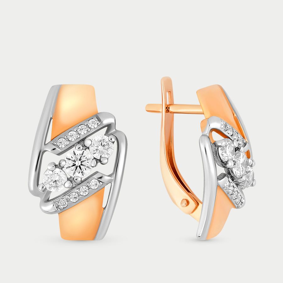 

Серьги из золота с фианитом GOLD CENTER 28176, 28176