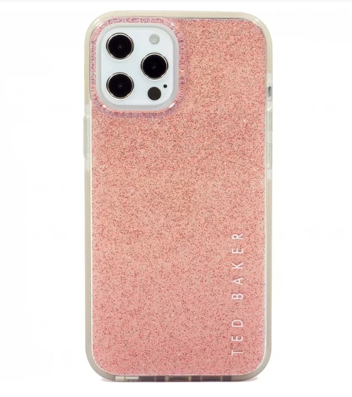 фото Чехол ted baker anti-shock clear case для iphone 12 pro max glitter (ут000003187)