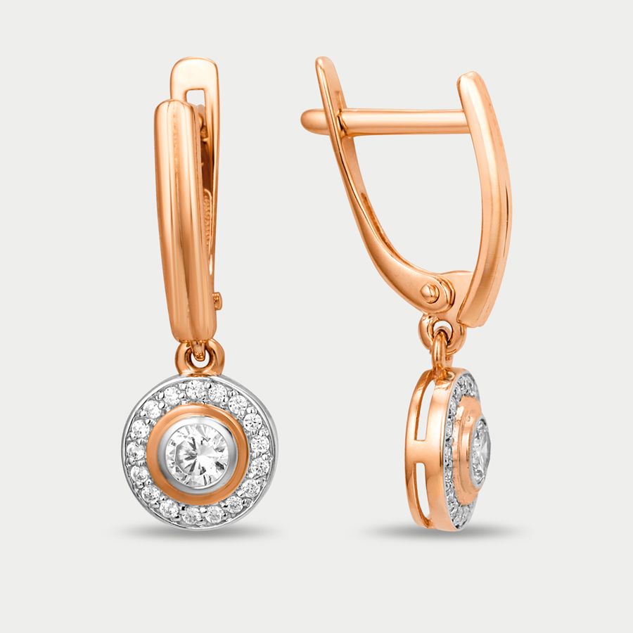 

Серьги из золота с фианитом GOLD CENTER 002512-1102, 002512-1102