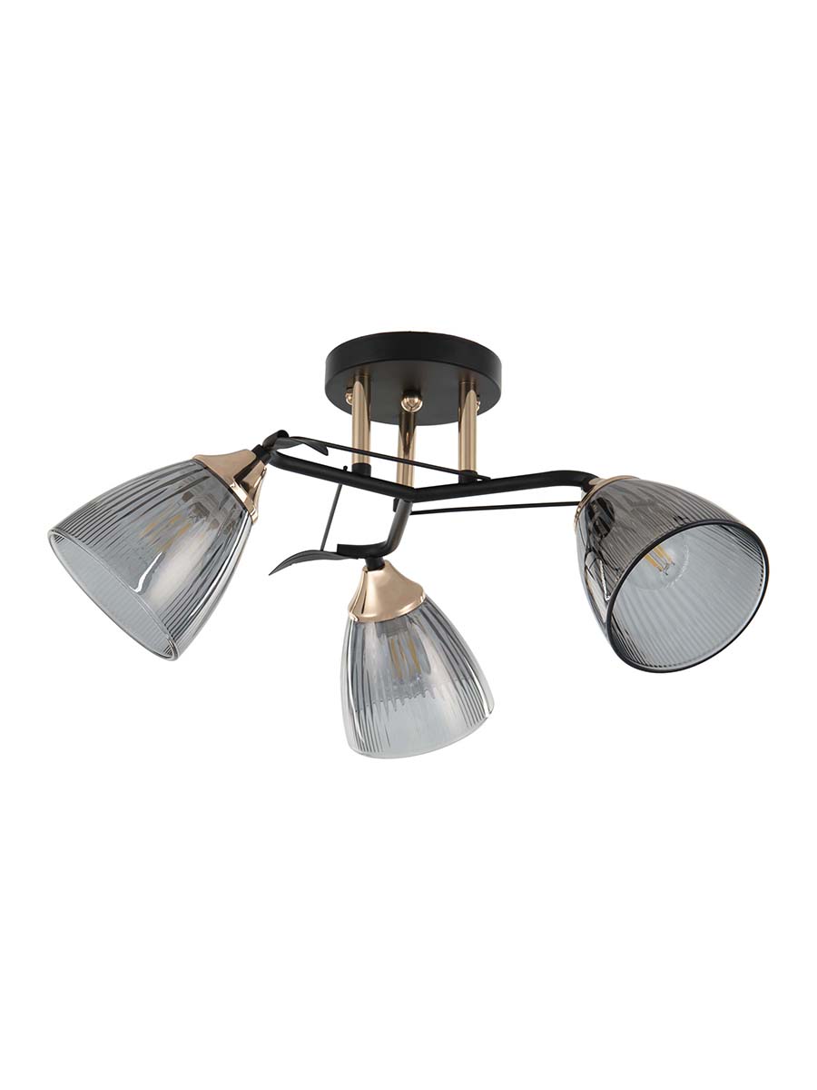 

Потолочная люстра Arte Perfetto Luce 3332.1273.3.BK.FG 3хE27х40W