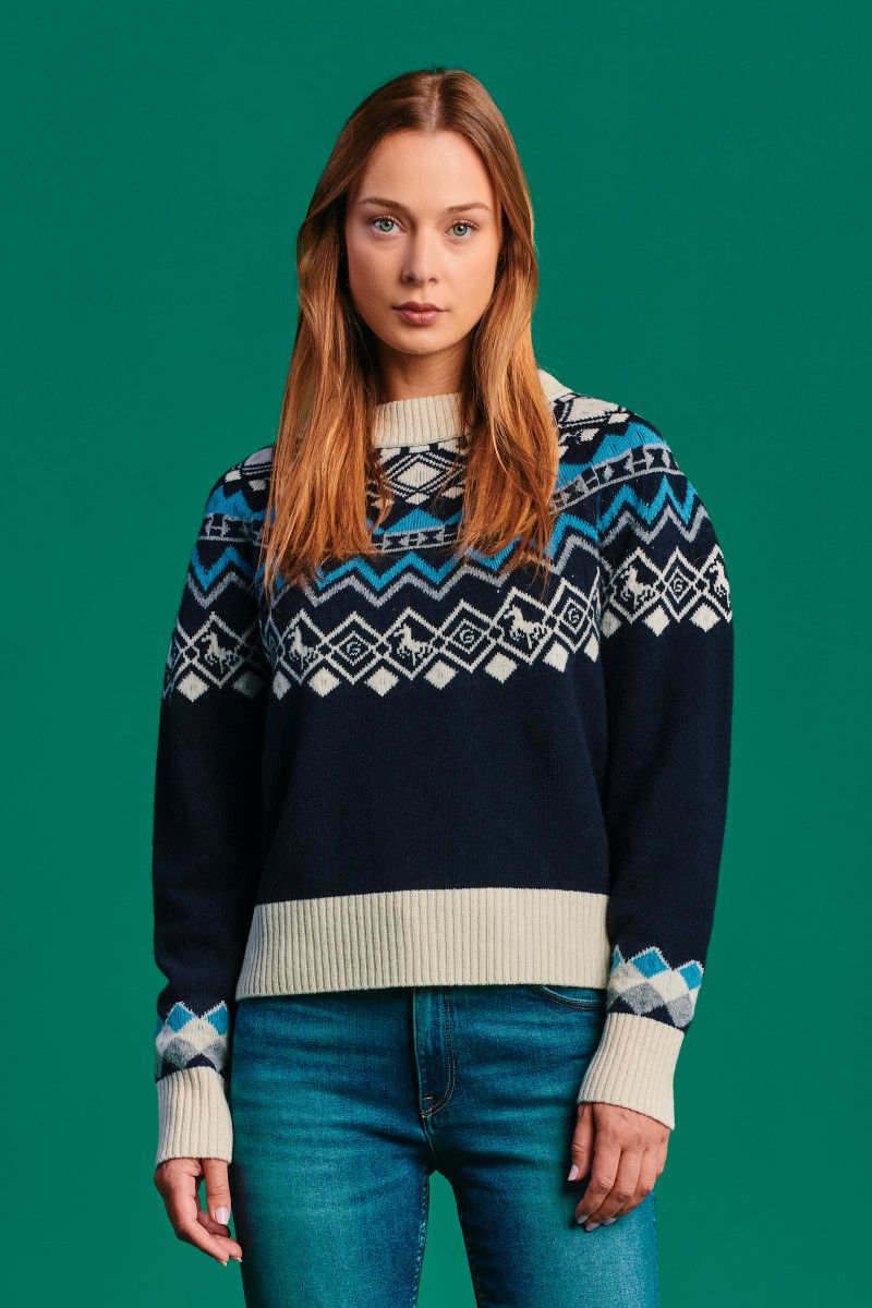 

Джемпер женский GANT 4806120 синий XL, 4806120