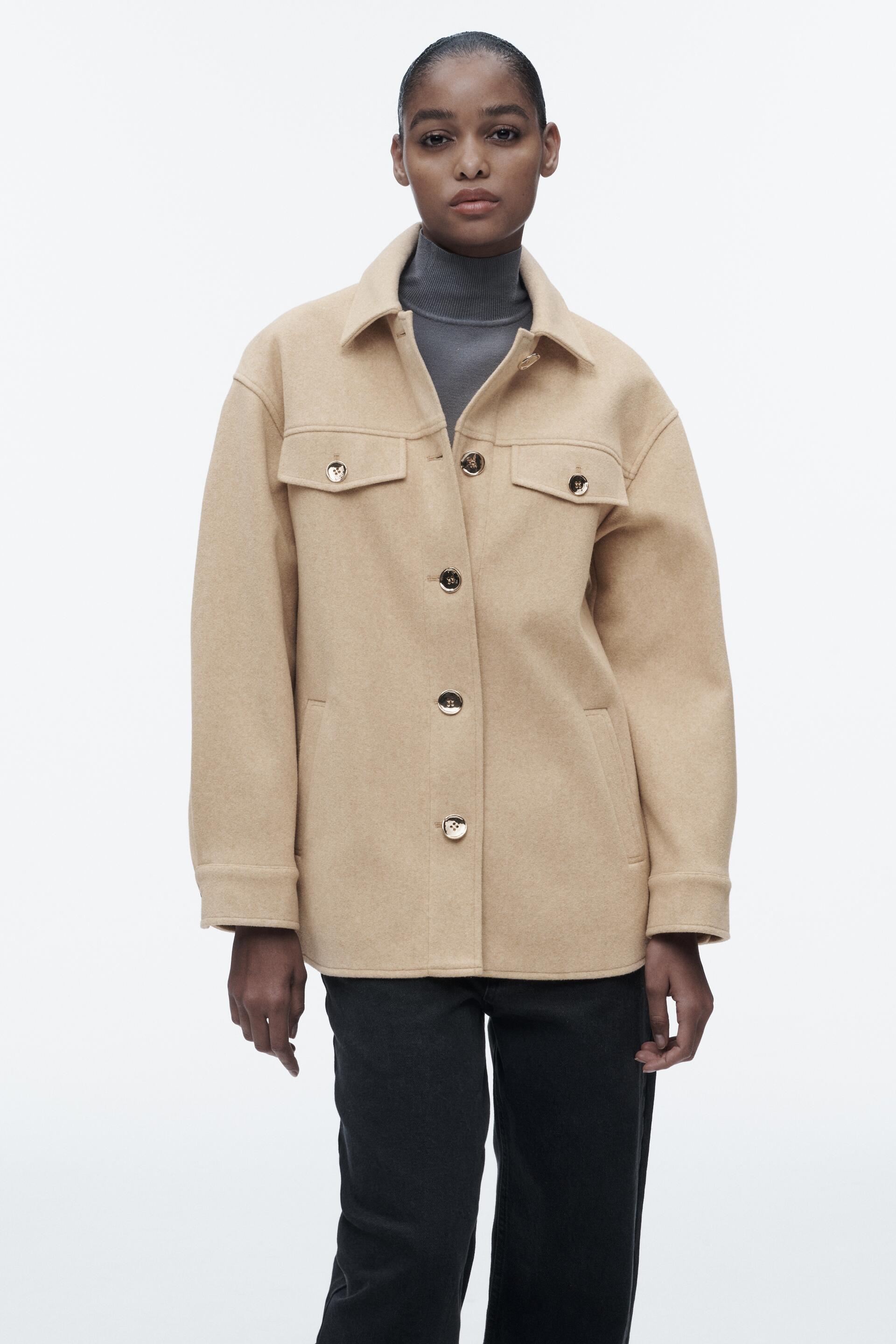 

Жакет женский ZARA 03046052 бежевый M (доставка из-за рубежа), 03046052
