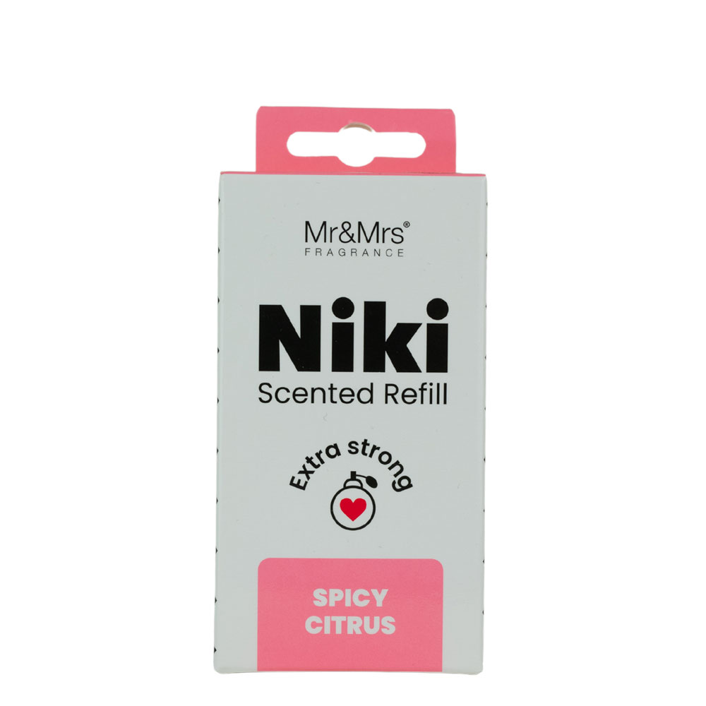 фото Сменный блок для ароматизатора в машину mr&mrs fragrance niki spicy citrus (пряный цитрус)