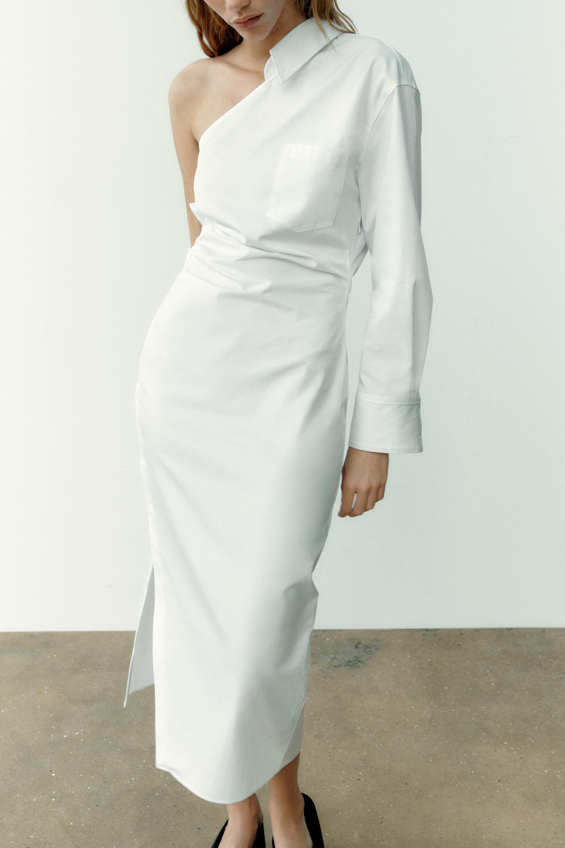 

Платье женское ZARA 02856211 белое XS (доставка из-за рубежа), Белый, 02856211