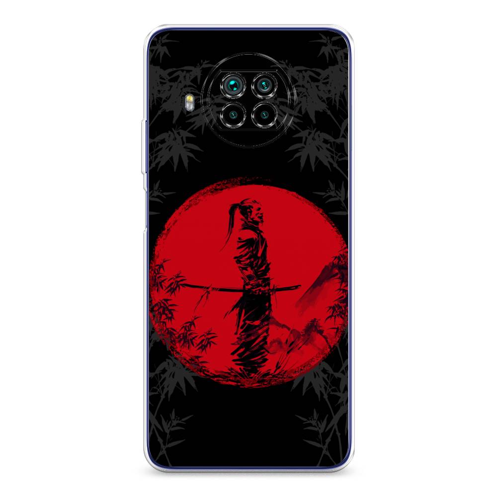

Чехол на Xiaomi Mi 10T Lite "Самурай на красном фоне", Черный;красный;серый, 39150-4