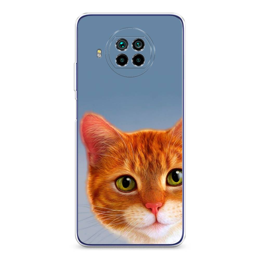 

Чехол на Xiaomi Mi 10T Lite "Любопытный котик", Коричневый, 39150-1