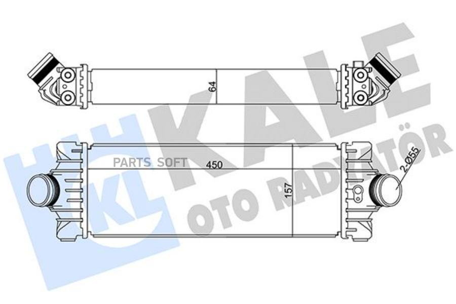 

Радиатор Интеркулера Для А/М Ford Transit (13-) 2.2D Паяный KALE арт. 351285